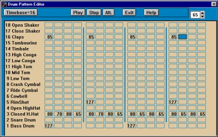 Drum Pattern Editor