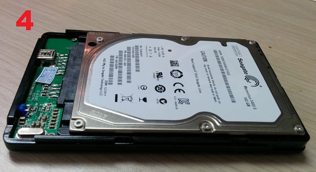 Removing a hard drive enclosure