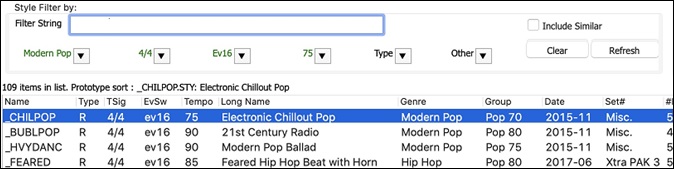 stylepicker showing similar styles to _CHILPOP.STY