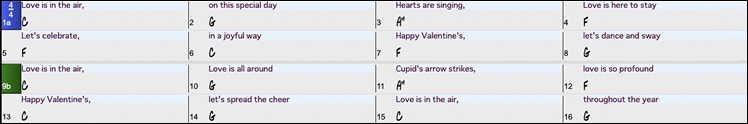 Chord Sheet