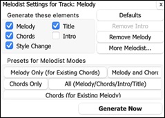 Melodist Settings