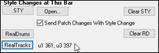 Bar Settings dialog showing u1 361, u3 397).