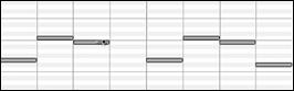 Piano Roll window - a note before duration change