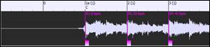 Audio Chord Wizard with bar lines