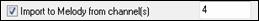 Interpret Chords from MIDI FIle dialog - melody part on channel 4