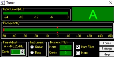 Tuner Window