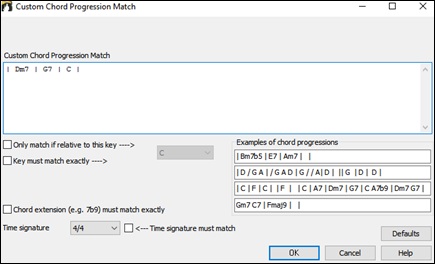 SongPicker- Custom Chord Progression Match