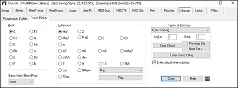 Chord Builder - Chord Picker