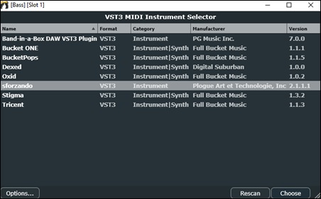 VST3 plugin window