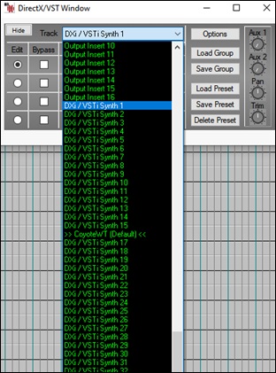 DX/VST Window