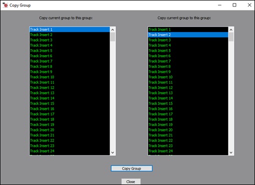 Copy Group dialog